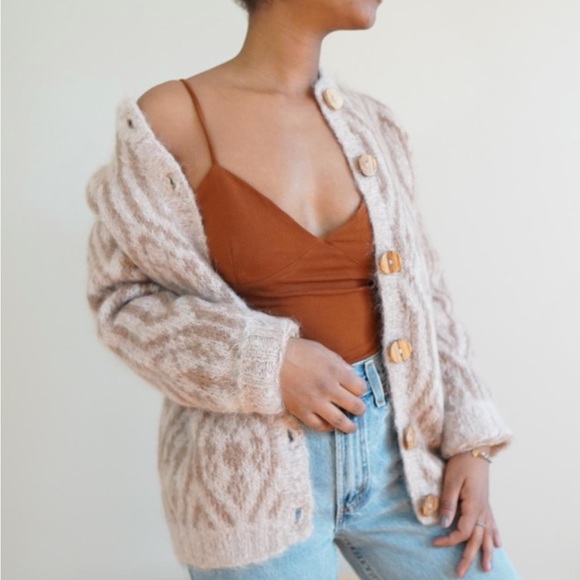 Vintage Hand Knit Cardigan - Picture 3 of 7